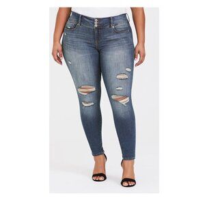 Torrid  Plus Size Jegging Premium Stretch Medium Wash Sz 18S
